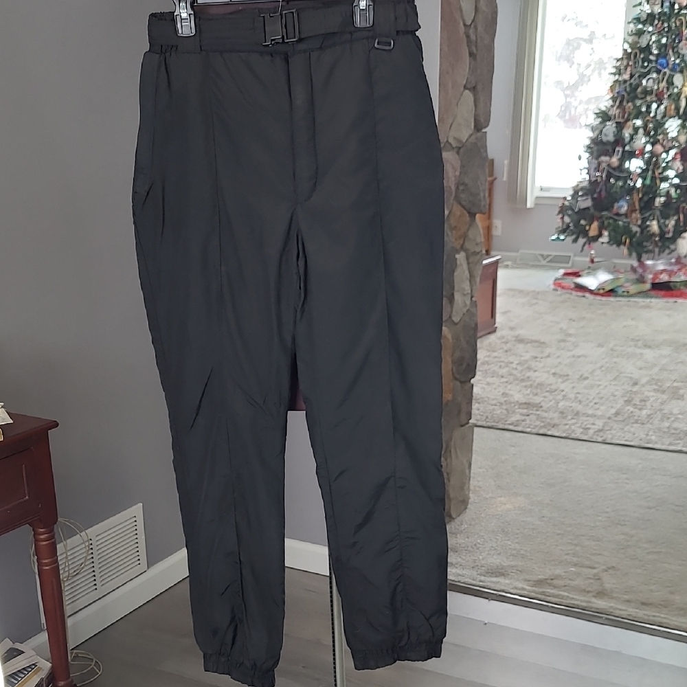 Women's Black Joggers with Belt